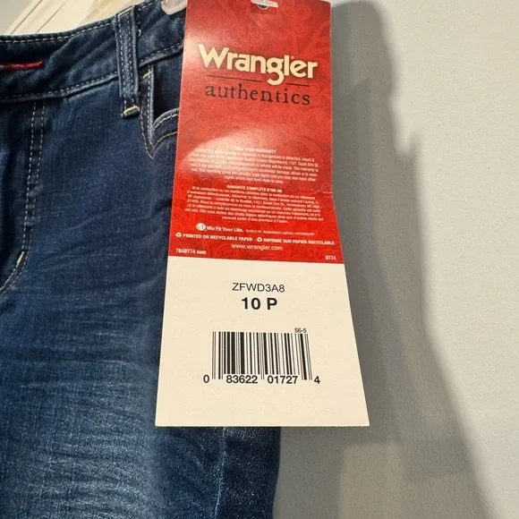 Wrangler Authentics Women’s Jeans Size 10P Petite NWT Stretch Denim - Picture 4 of 7